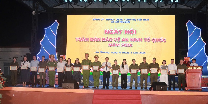 Xã An Trường: Ra mắt Hệ thống camera an ninh AI tại Ngày hội toàn dân bảo vệ ANTQ